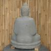  Product image 5 of the product “Seated Buddha made of Riverstone in Bhumisparsha - gesture of touching the earth, approx. 100cm height, natural ”